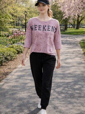 Rose + Vine Tie Dye Tee